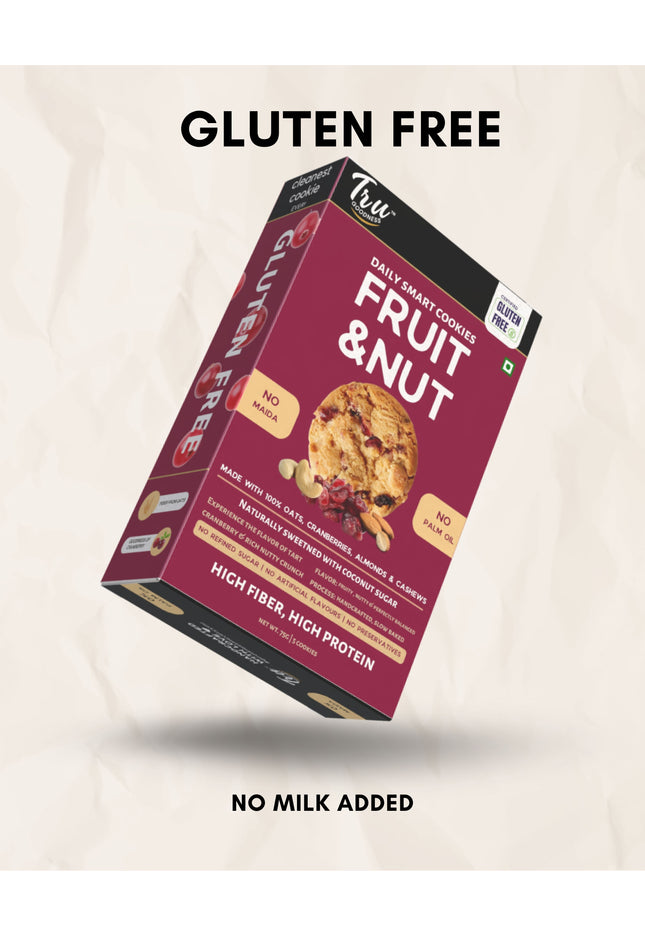 TruGoodness Fruit & Nut Smart Cookies – Almond, Cashew & Cranberry
