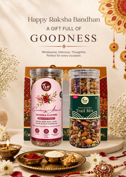 TruGoodness Rakhi Hamper – Trail Mix & Cranberry Almond