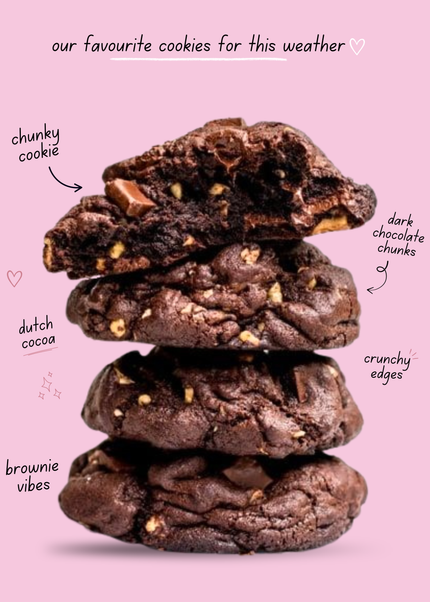 THICC Double Chocolate Fudge Cookie 50g of Chocolate Chaos.