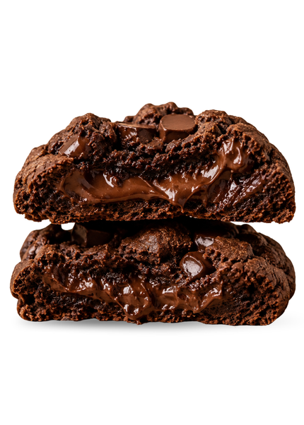 THICC Double Chocolate Fudge Cookie 50g of Chocolate Chaos.