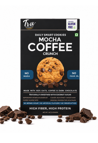 Mocha Coffee Crunch | High Fibre, No Refined Sugar | Pack of 2 - 10 cookies