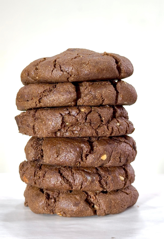 THICC Double Chocolate Fudge Cookie 70g of Chocolate Chaos.